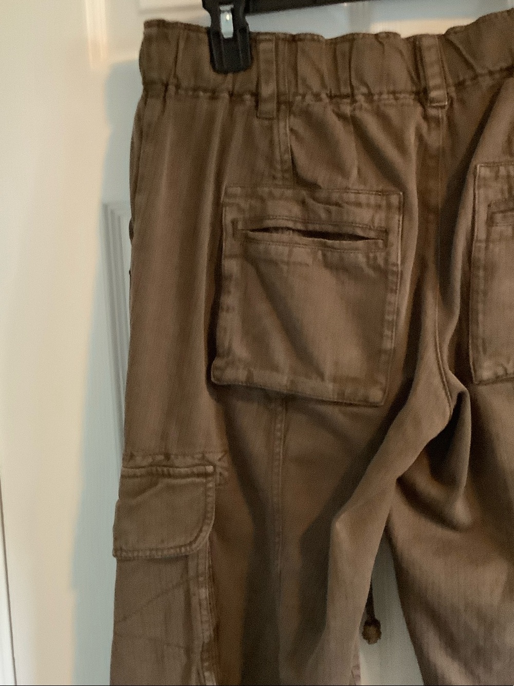 Free People Teak Brown Tahiti Wide Leg Cargo Pants - Picture 11 of 11